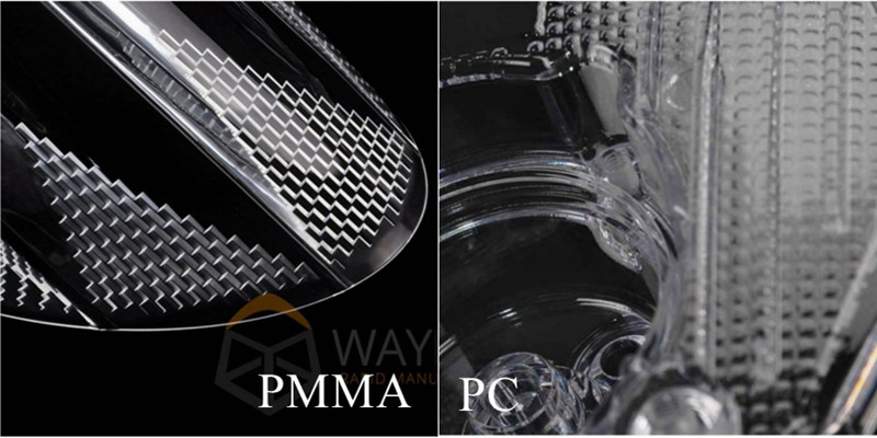 拋光后的PMMA和PC件